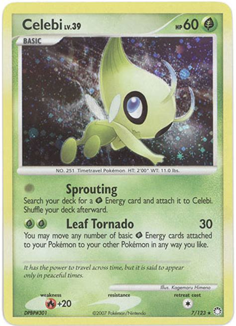 celebi lv 39|Pokémon Card Celebi Lv.39 7/123 .